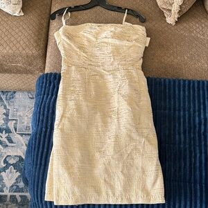 Shoshanna Strapless Cream Dress